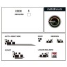 CAR DECO KIT RACING 1 S BLANC - FDS