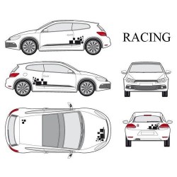 CAR DECO KIT RACING 1 S NOIR - FDS