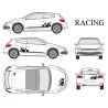 CAR DECO KIT RACING 1 S NOIR - FDS