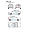 CAR DECO KIT HYDRA M BLEU - FDS