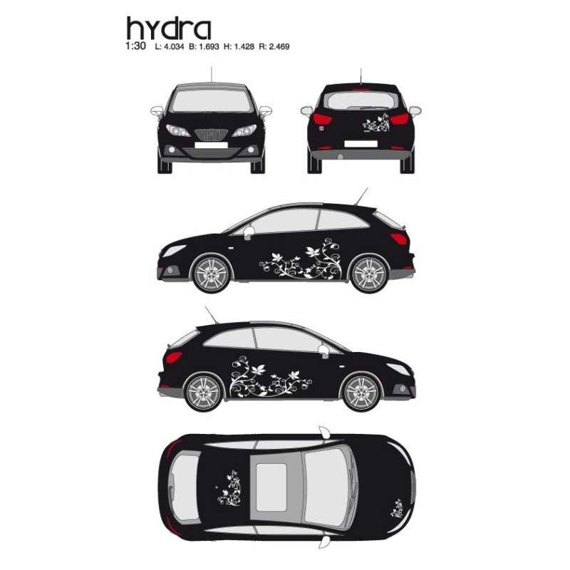 CAR DECO KIT HYDRA M BLANC - FDS