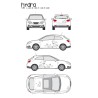 CAR DECO KIT HYDRA M ARGENT - FDS