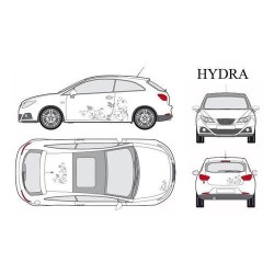 CAR DECO KIT HYDRA S ARGENT - FDS