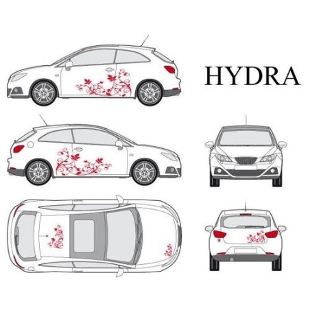 CAR DECO KIT HYDRA S ROUGE - FDS