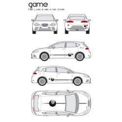 CAR DECO KIT GAMES M FULL COLOR - FDS