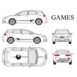 CAR DECO KIT GAMES S FULL COLOR - FDS