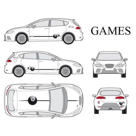 CAR DECO KIT GAMES S FULL COLOR - FDS