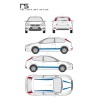 CAR DECO KIT RS M BLEU - FDS