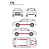 CAR DECO KIT RS M ROUGE - FDS