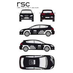 CAR DECO KIT RSC M BLANC-FDS