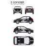 CAR DECO KIT Z CONCEPT M BLANC-FDS