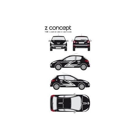 CAR DECO KIT Z CONCEPT S BLANC-FDS