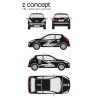 CAR DECO KIT Z CONCEPT S BLANC-FDS
