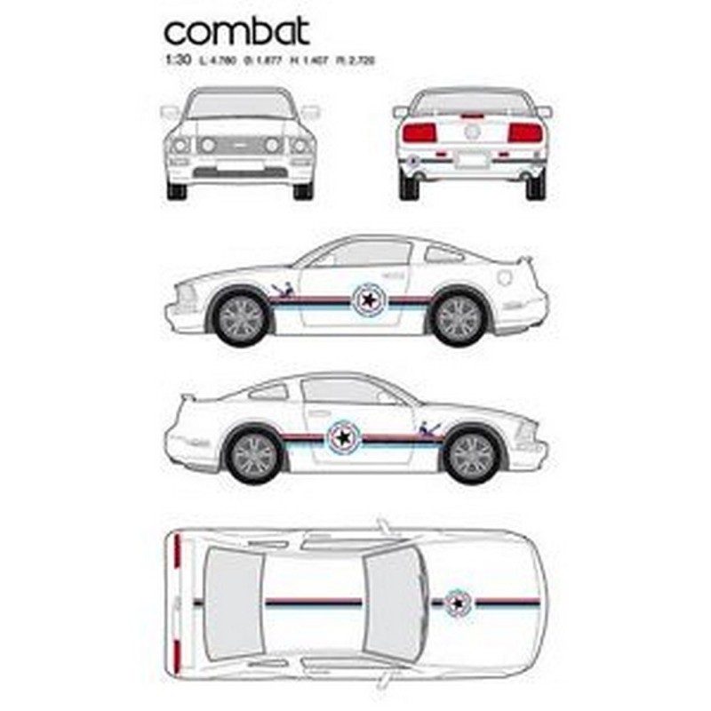 CAR DECO KIT COMBAT TAILLE S FULL COLOR-FDS