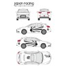 CAR DECO KIT JAPAN RACING TAILLE S NOIR-FDS