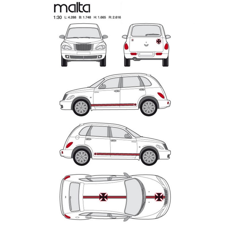 CAR DECO KIT MALTA TAILLE S FULL COLOR-FDS