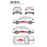 CAR DECO KIT SKYLINE TAILLE M ROUGE-FDS