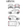 CAR DECO KIT CALIFORNIA TAILLE M ARGENT - FDS