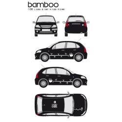 CAR DECO KIT BAMBOO TAILLE M BLANC-FDS