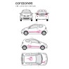 CAR DECO KIT CORAZONES TAILLE M ROSE - FDS