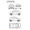 CAR DECO KIT CORAZONES TAILLE M ARGENT - FDS