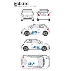 CAR DECO KIT IKEBANA TAILLE M BLEU-FDS