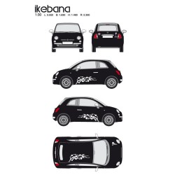 CAR DECO KIT IKEBANA TAILLE M BLANC-FDS