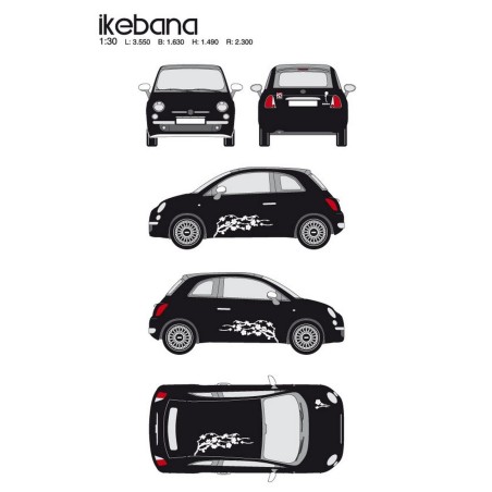 CAR DECO KIT IKEBANA TAILLE M BLANC-FDS