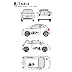 CAR DECO KIT IKEBANA TAILLE M NOIR-FDS