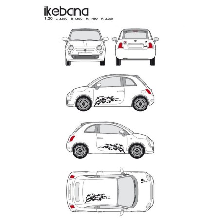 CAR DECO KIT IKEBANA TAILLE M NOIR-FDS