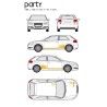 CAR DECO KIT PARTY TAILLE M ORANGE-FDS