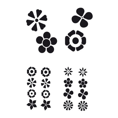 CAR DECO ELEMENT DAISY NOIR - FDS