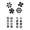 CAR DECO ELEMENT DAISY NOIR - FDS