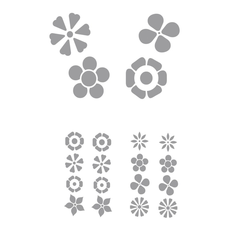 CAR DECO ELEMENT DAISY GRIS -FDS