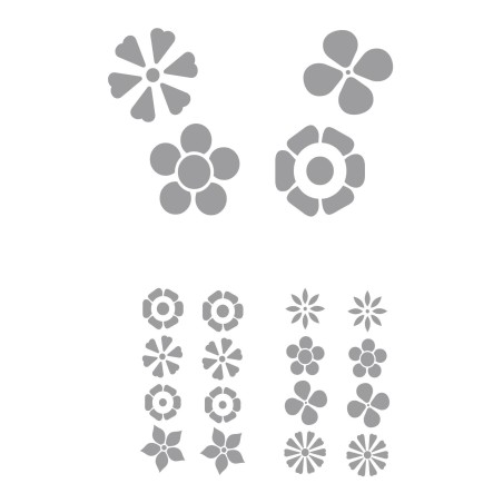 CAR DECO ELEMENT DAISY GRIS -FDS
