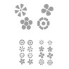 CAR DECO ELEMENT DAISY GRIS -FDS