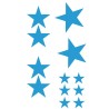 CAR DECO ELEMENT STARS BLEU - FDS