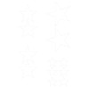 CAR DECO ELEMENT STARS BLANC - FDS