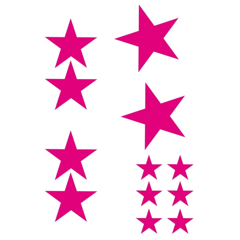 CAR DECO ELEMENT STARS ROSE - FDS