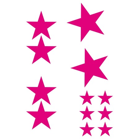 CAR DECO ELEMENT STARS ROSE - FDS