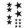 CAR DECO ELEMENT STARS NOIR - FDS