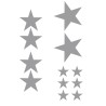 CAR DECO ELEMENT STARS GRIS - FDS