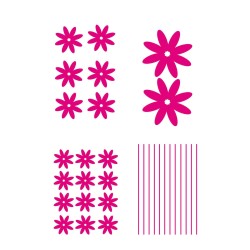 CAR DECO ELEMENT URBAN GIRL ROSE -FDS