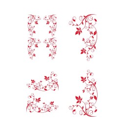 CAR DECO ELEMENT HYDRA ROUGE - FDS
