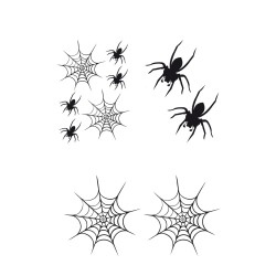 CAR DECO ELEMENT SPIDER NOIR -FDS