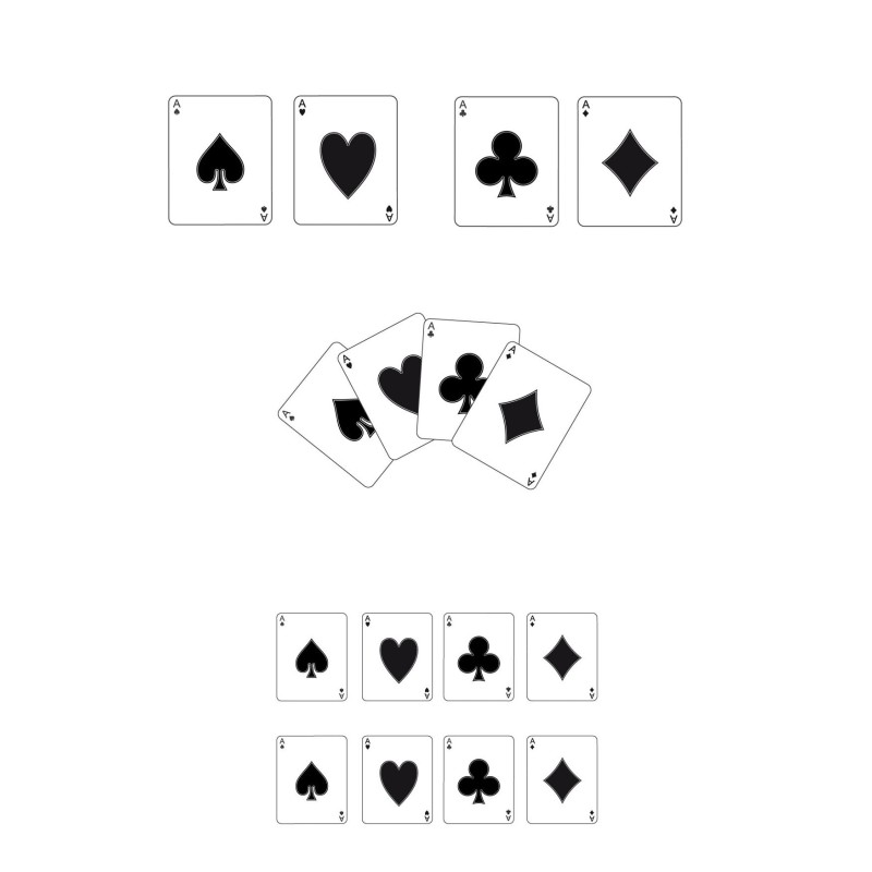 CAR DECO ELEMENT POKER FULL COLOR - FDS