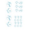 CAR DECO ELEMENT DADOS BLEU -FDS
