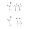 CAR DECO ELEMENT FLORAL CIRCLE GRIS -FDS
