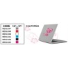 CAR DECO PCES PORTABLE CALIFORNIA BLANC -FDS