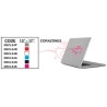CAR DECO PCES PORTABLE CORAZONES BLANC -FDS